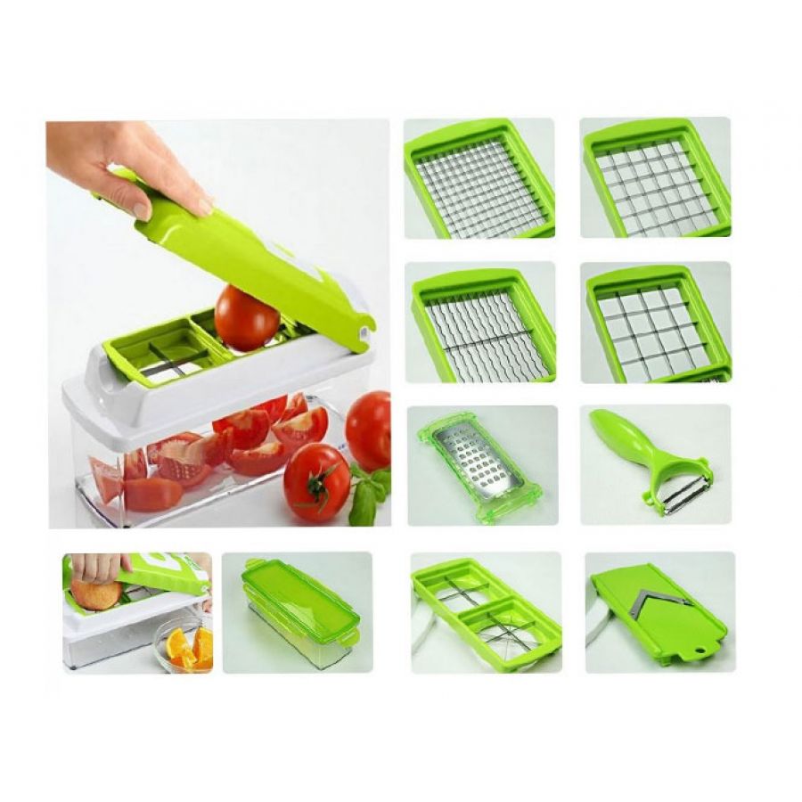 Nicer Dicer Plus Tool 12 Function With Free Gift Milon Slicer